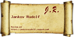 Jankov Rudolf névjegykártya